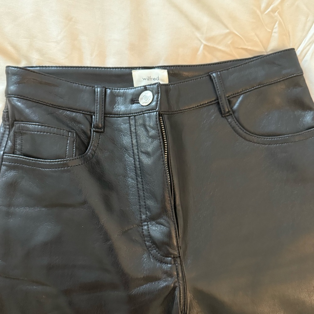 Aritzia Melina Black Leather Pants - Picture 4 of 7